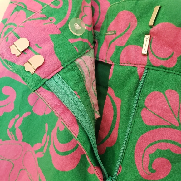 Vintage Lilly Pulitzer Where's the Reef Capris 8 - Picture 4 of 9